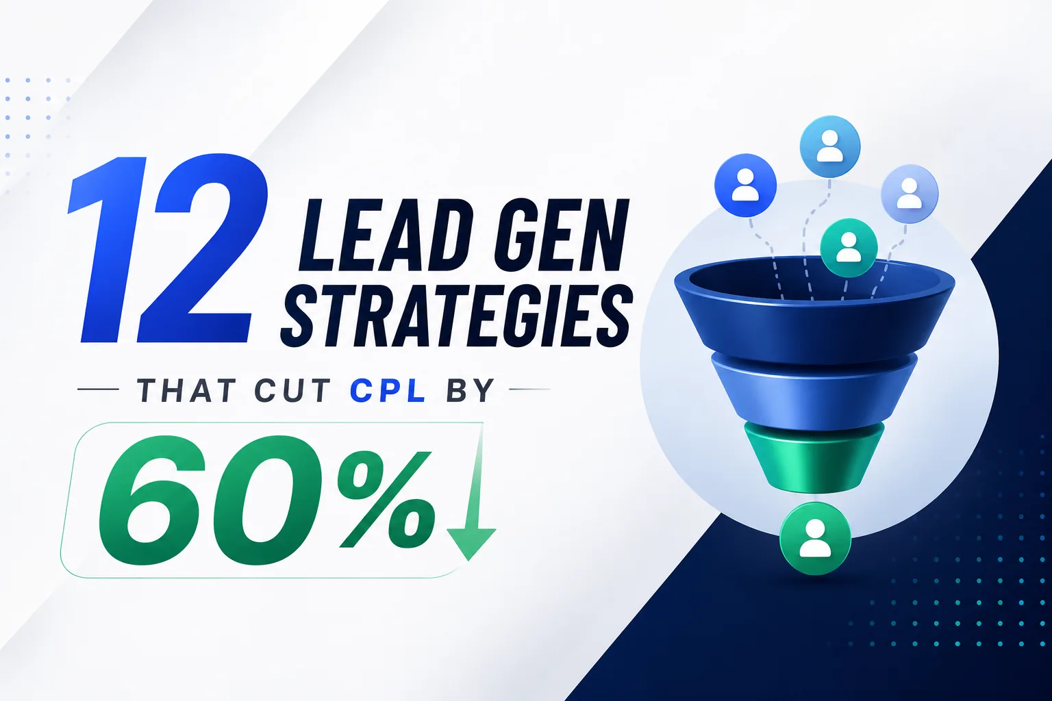 12 Lead Generation Strategies That Cut CPL by 60% — DigiVeritaz Indian agency playbook covering conversational landing pages, lead magnets, Click-to-WhatsApp, retargeting, lookalikes, SKAGs and speed-to-lead