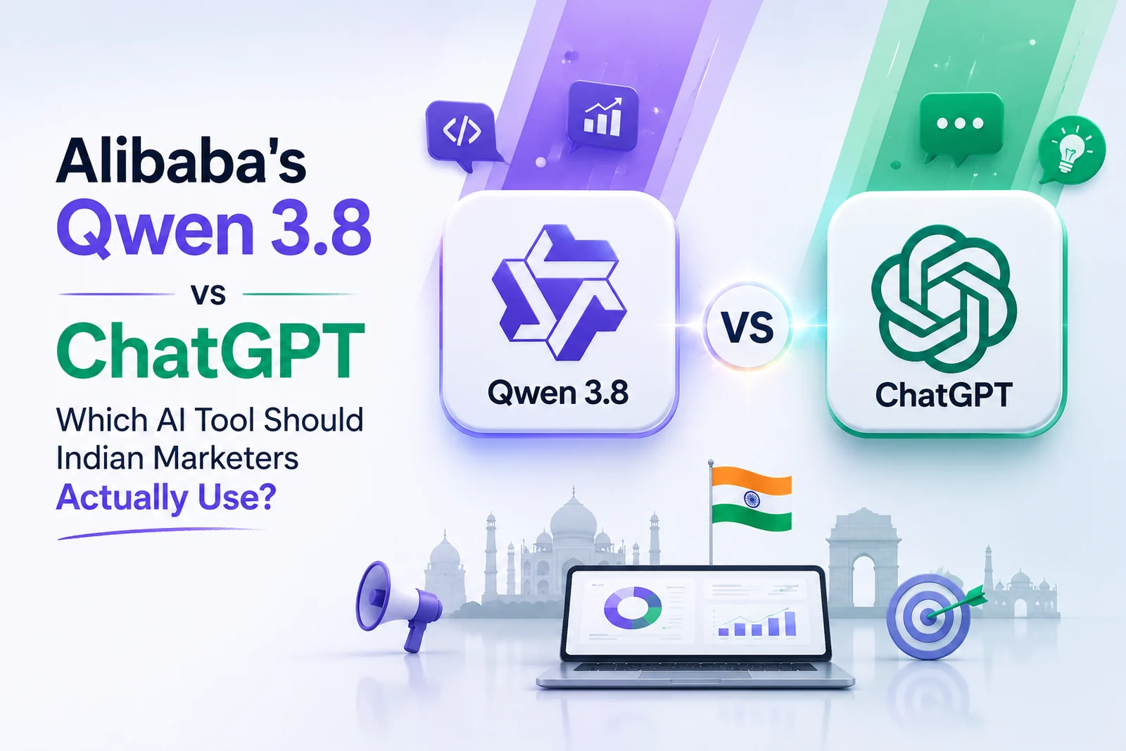 Alibaba's Qwen 3.8 vs ChatGPT — which AI tool should Indian marketers actually use — DigiVeritaz
