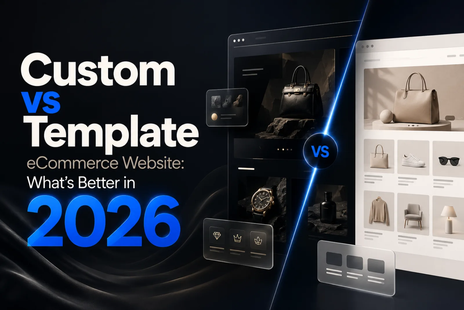 Custom vs Template eCommerce Website in 2026 — comparing cost, speed, scalability, SEO and headless commerce for Indian online stores — DigiVeritaz