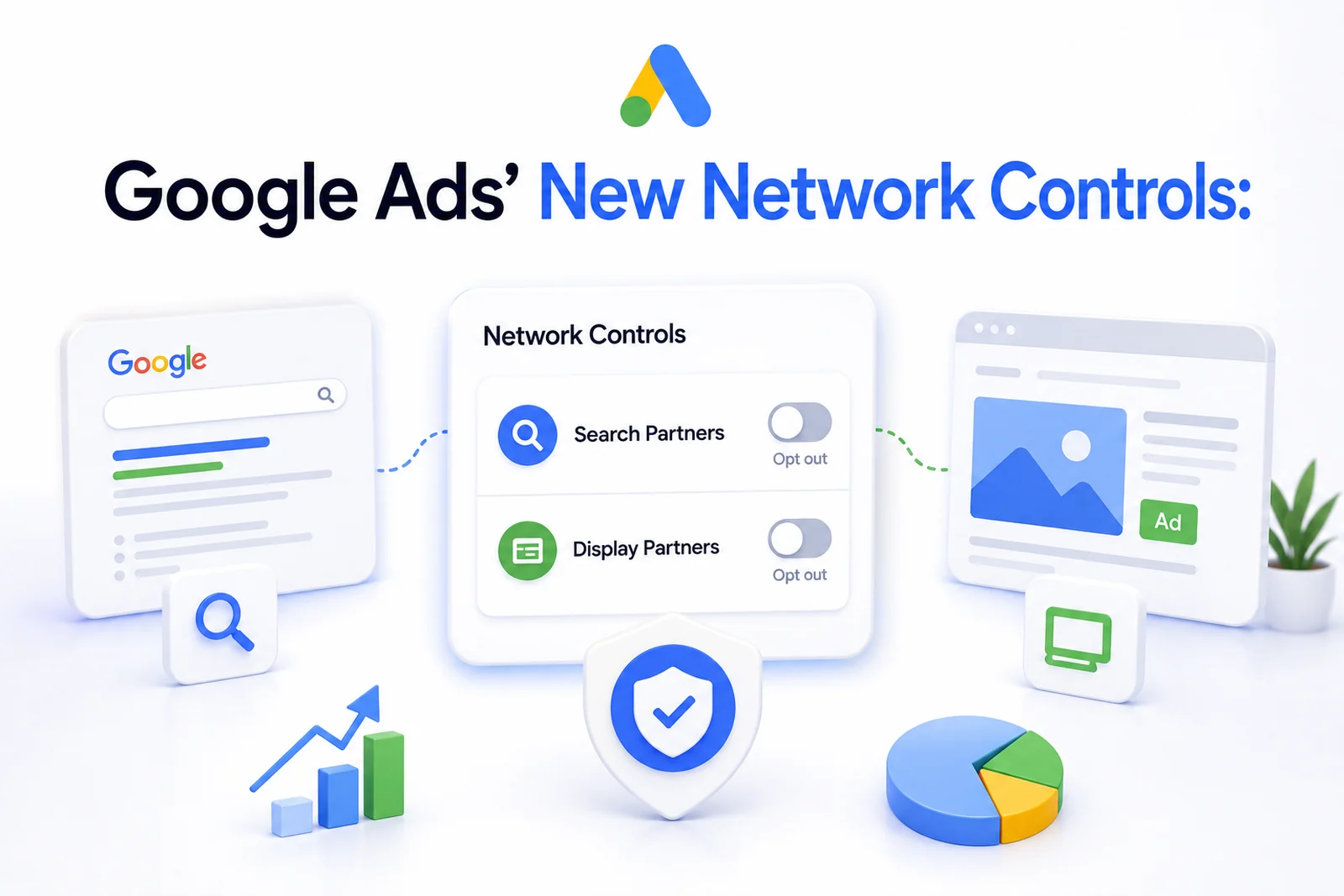 Google Ads' new network controls — opt-out toggles for Search Partners and Display Partners in campaign settings — DigiVeritaz